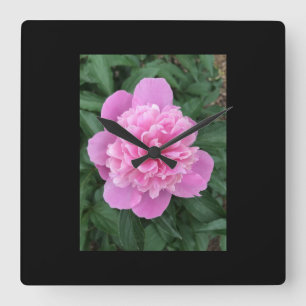 Peony Quadratische Wanduhr