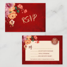 Peony Red UAWG Chinese Wedding