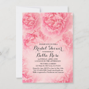 Peony rose nuptiale douche invitation peony1