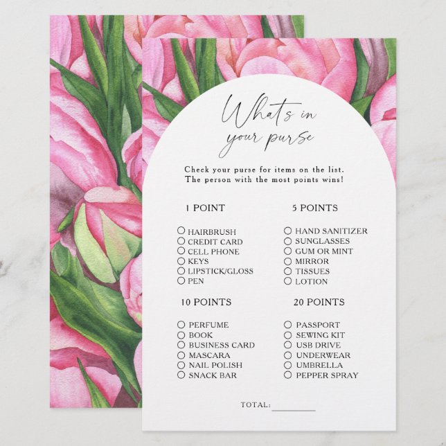 Peony Rose - Was ist in deinem Handyspiel? (Vorne/Hinten)