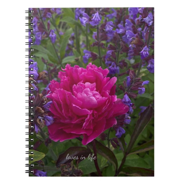 Peony & Sage Notizblock (Vorderseite)