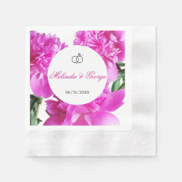 Peony. Serviette