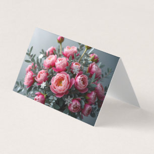 Peony Snowflake Card