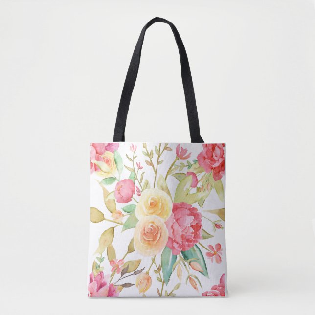Peony und Rose Tasche (Vorderseite)
