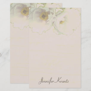 Peony Wedding Mauve Stationery