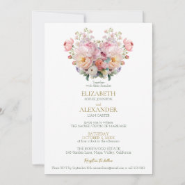 Peony Whisper Wedding Invitation Einladung