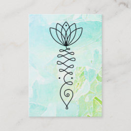 *~* Peony Yoga Reiki Massage Lotus Heiler Pastell Visitenkarte