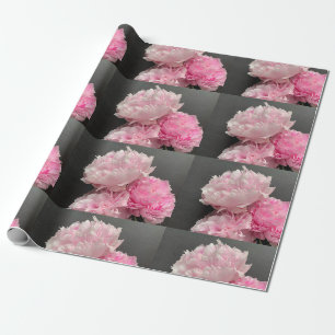 Peonys in rosa Tönen Geschenkpapier
