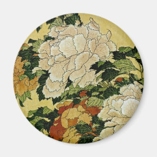 Peonys und Butterfly Magnet