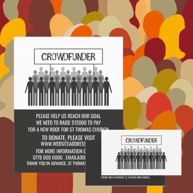 People Logo, Crowdfunder, Crowdfunding Visitenkarte (Von Creator hochgeladen)