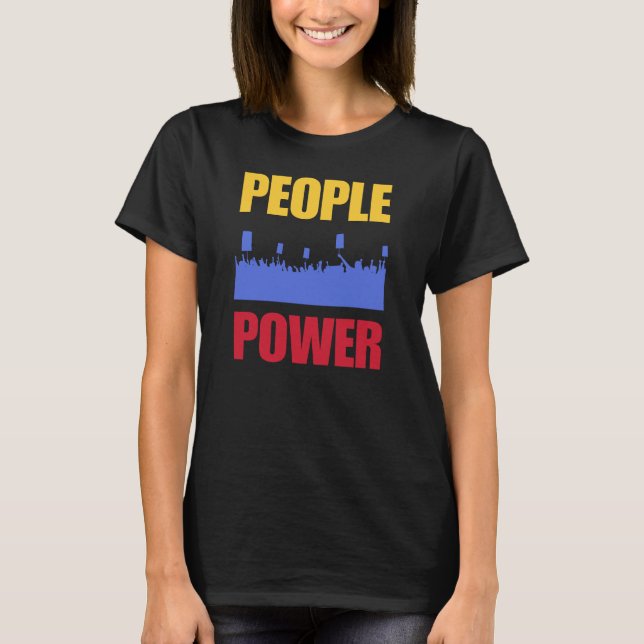 People Power Impeach Marcos Corruption Protest Tee (Vorderseite)