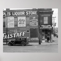 People's Liquor Store, 1938. Vintages Foto