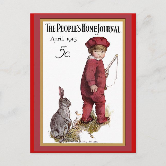 Peoples Zuhause Journal Cover 1915 Cards Postkarte (Vorderseite)