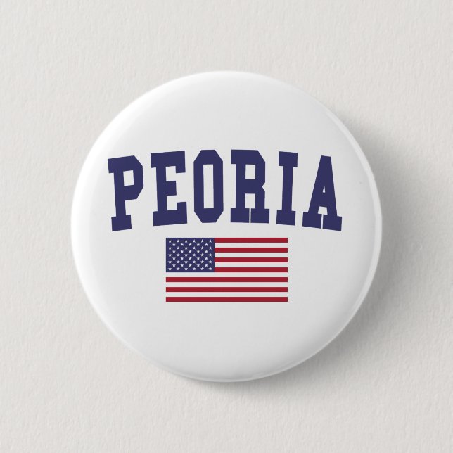 Peoria AZ US Flag Button (Vorderseite)