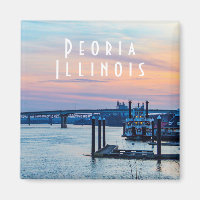 Peoria Illinois bei Sunset Magnet