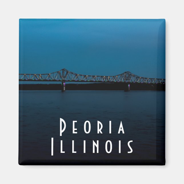 Peoria Illinois River au Sunset Magnet (Devant)