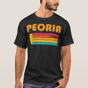 Peoria Illinois Vintag Distressed Souvenir T-Shirt