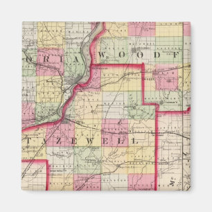 Peoria, Woodford, Tazewell Landkreise Magnet