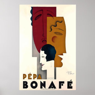 Pepa Bonafe Art Deco von Jean Carlu Vintage Poster