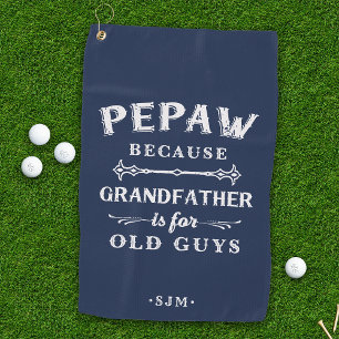 Pepaw Großvater ist für alte Typ Golfhandtuch