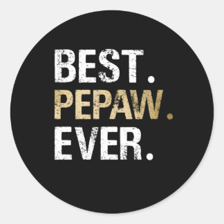 Pepaw von Grandtochter Grandson Best Pepaw jemals Runder Aufkleber