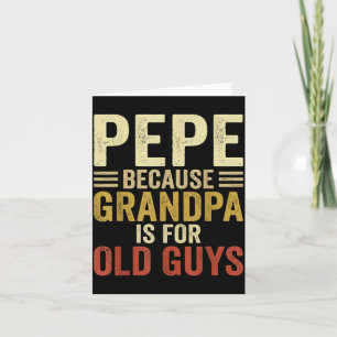 Pepe-Design für Opa von den Enkelkindern zum Vater Karte