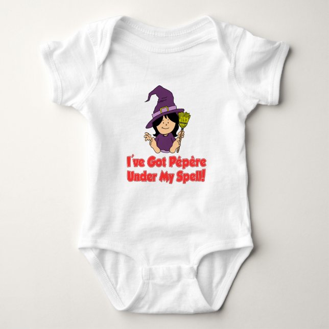 Pepere unter meinem Zauber Baby Strampler (Vorderseite)