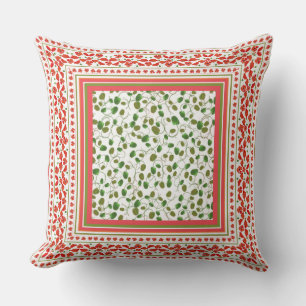 Pépites et coquelicots sur Coussin blanc ou coussi