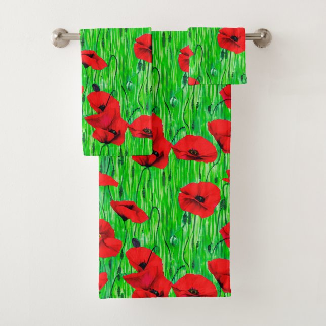 Pépites rouges dans un champ vert (En situation)