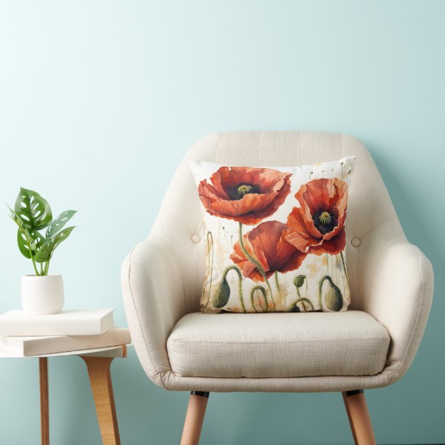 Pépites rouges Whimsical Jeter Oreiller (Chaise)