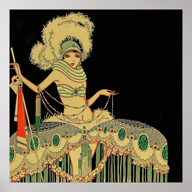 "Peplum Costume" 1926 Magazine Cover von J. Carlos Poster (Vorne)