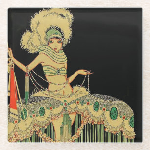 „Peplum-Kostüm“ 1926 Magazin-Cover von J Carlos Glasuntersetzer