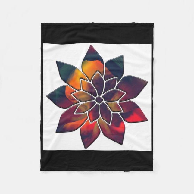 Pepper-Blume oder vielleicht ein Weihnachtssternen Fleecedecke (Vorderseite)