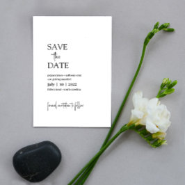 Pepper - Modernes Minimalistisches Save the Date ・