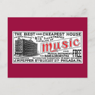 Pepper Music Co. Postcard Postkarte