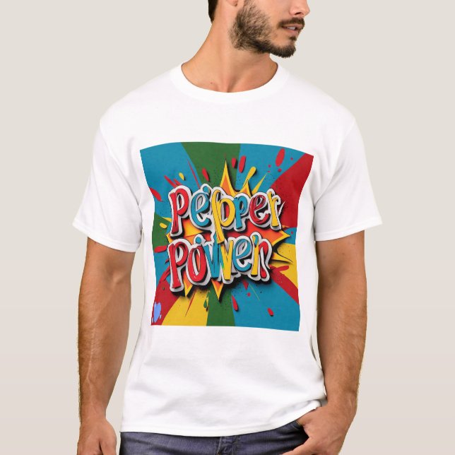 ‚Pepper Power‘ T-Shirt (Vorderseite)