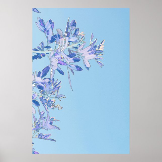 Pepper Tree Blätter Naturminimalistisches Poster (Vorne)