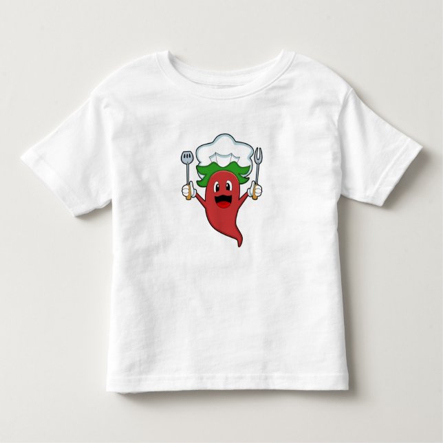 Pepper Vegan Cook Kleinkind T-shirt (Vorderseite)