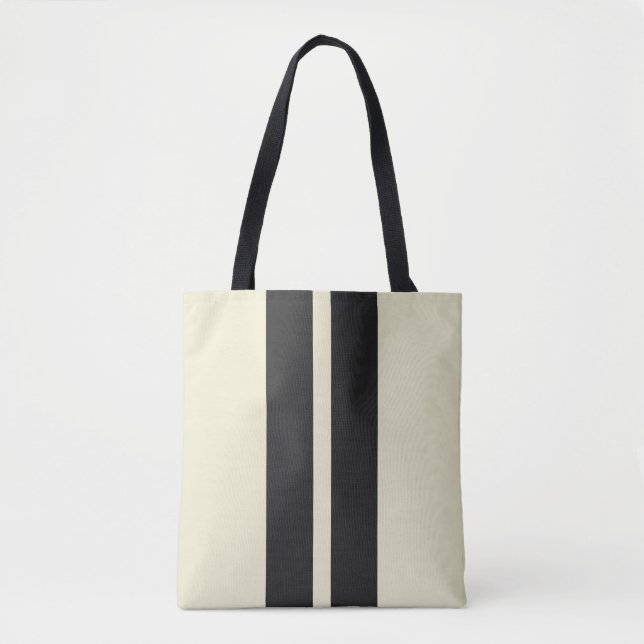 Pepper White 🏁 Mini Racing Stripes Tasche (Vorderseite)