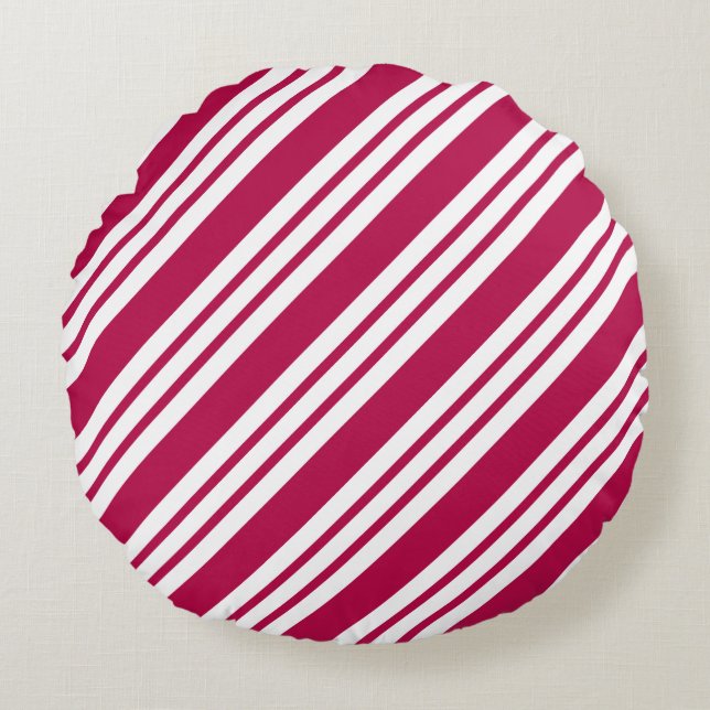 Peppermenthe ronde Noël Candy Coussin de vacances (Devant)