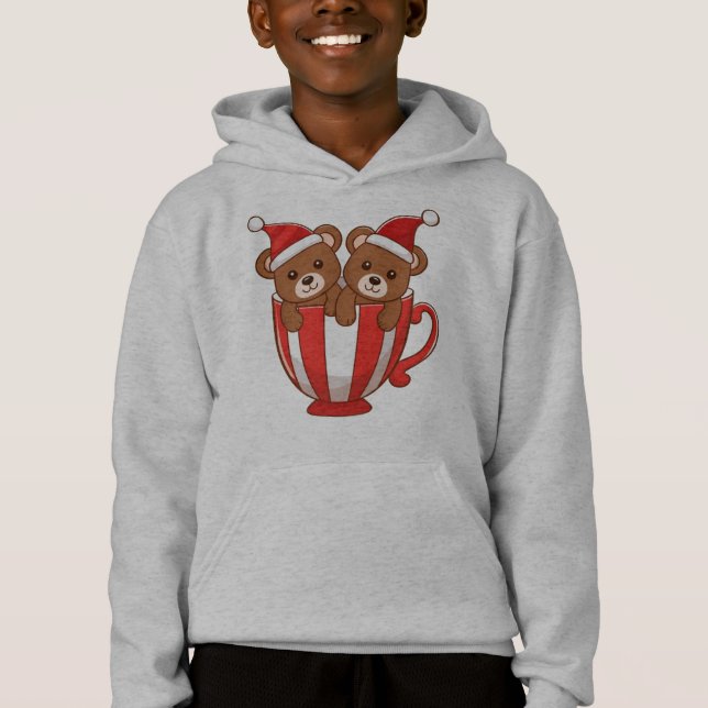 Peppermint Bear Duo Hoodie (Vorderseite)