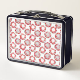 Peppermint Candies Muster Lunch Box