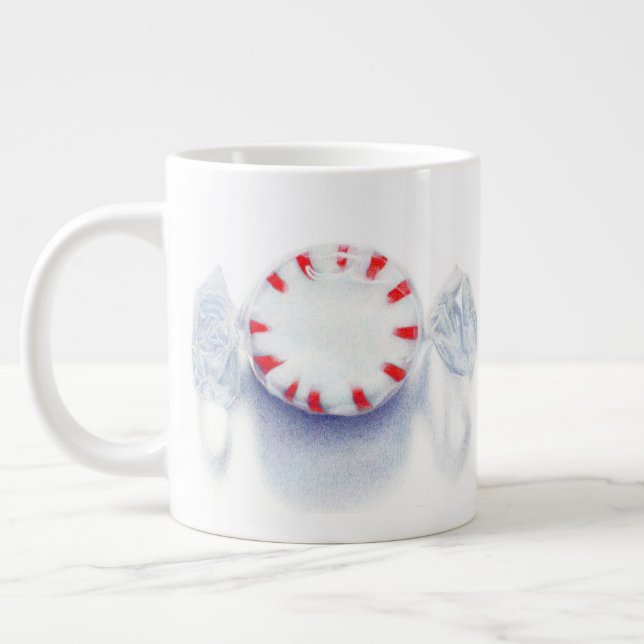 PEPPERMINT CANDY Big White Tasse (Links)