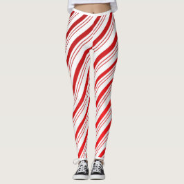 Peppermint Candy Cane Leggings