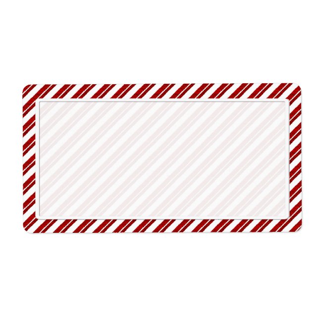 Peppermint Candy Cane Stripping Labels (Vorne)