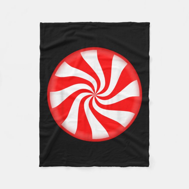 Peppermint Candy Christmas  Fleecedecke (Vorderseite)