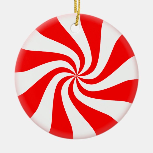 Peppermint Candy Christmas Tree Ornament (Vorne)
