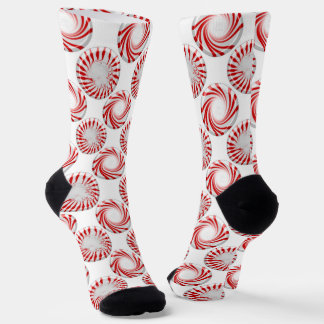 Peppermint Candy Dots Crew Socken