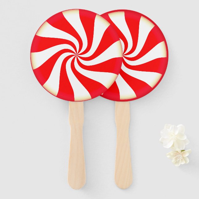 Peppermint Candy Fächer (Vorne und Hinten)