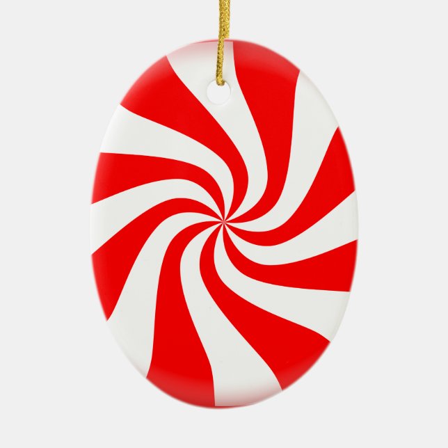 Peppermint Candy Keramikornament (Vorne)